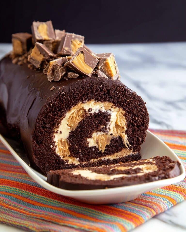 Irresistible Peanut Butter Cup Chocolate Roll Recipe