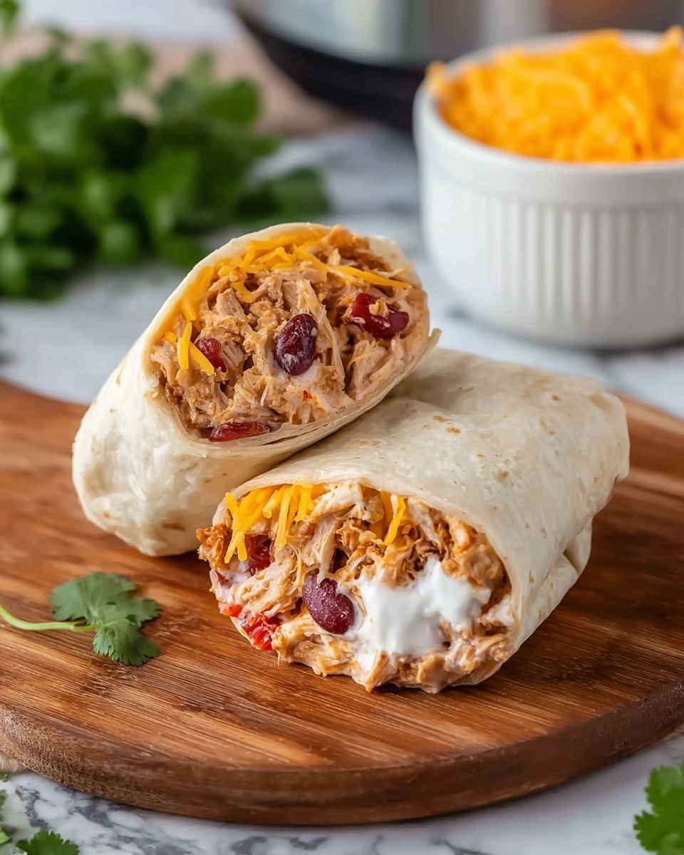 Slow Cooker Chicken Burrito Filling Recipe