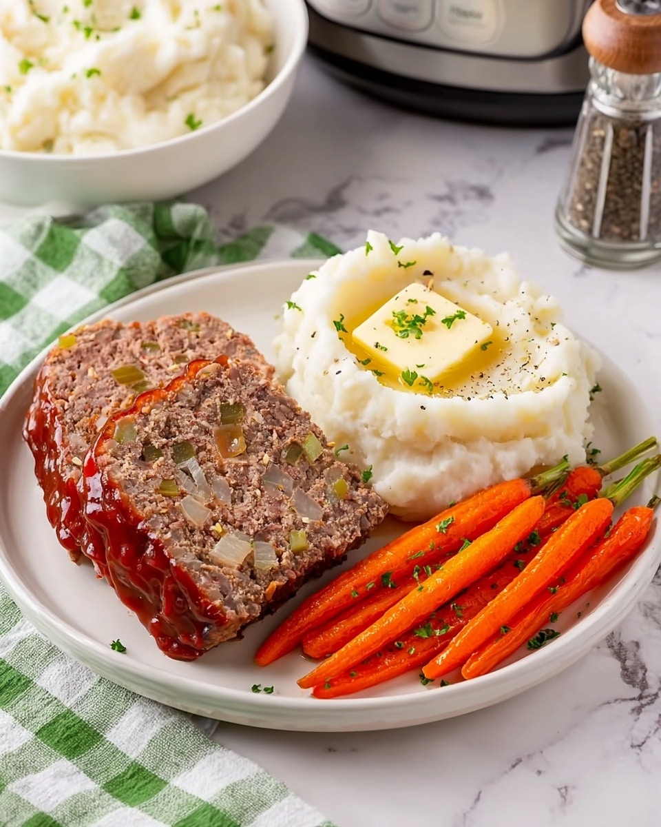 Slow Cooker Meatloaf with Ketchup Sauce Recipe