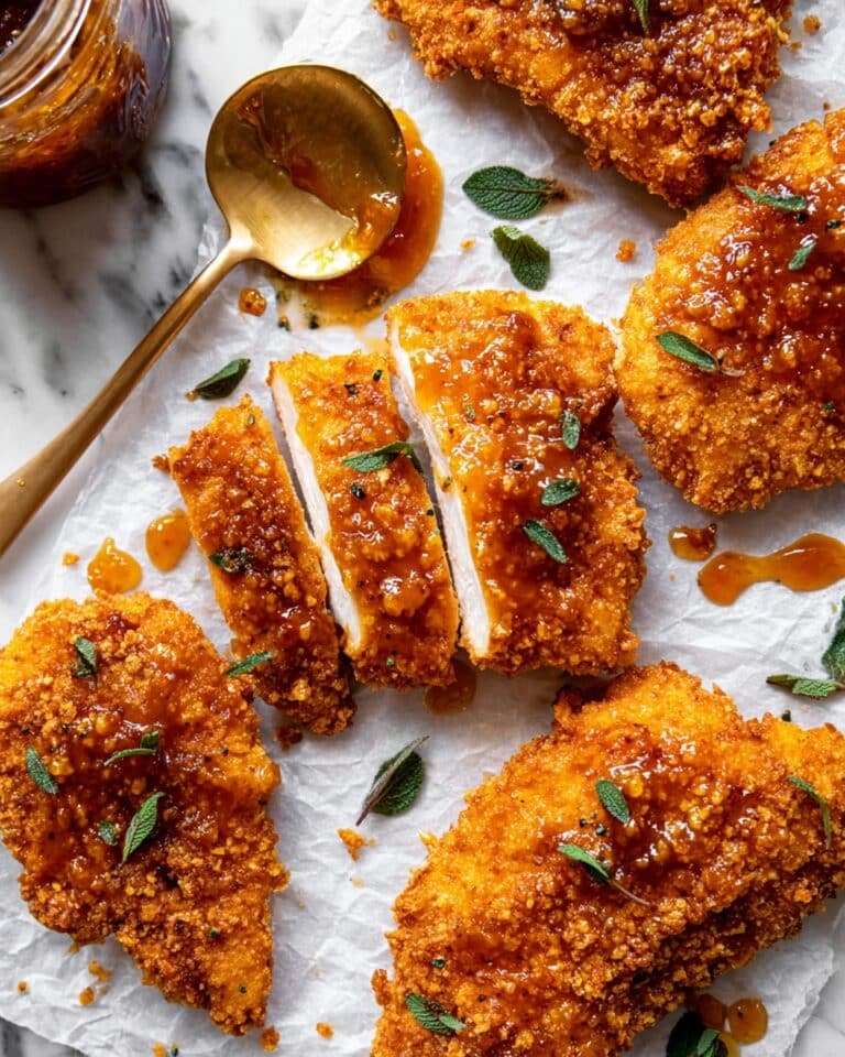 Baked Crunchy Hot Honey Chicken Recipe