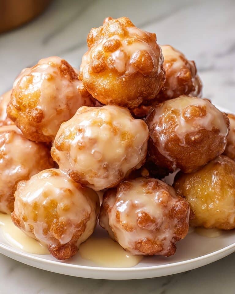 Apple Fritter Bites with Apple Cider Glaze Recipe