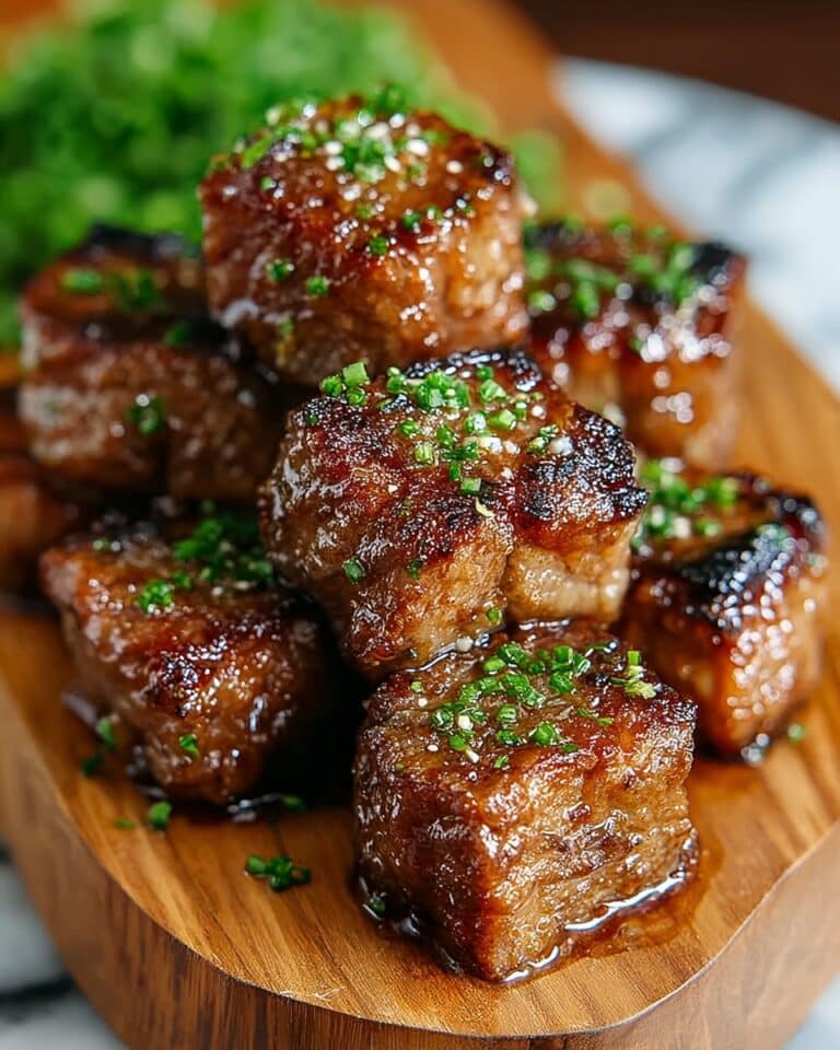 Irresistibly Savory Garlic Pork Bites: Easy Flavor Explosion! Recipe