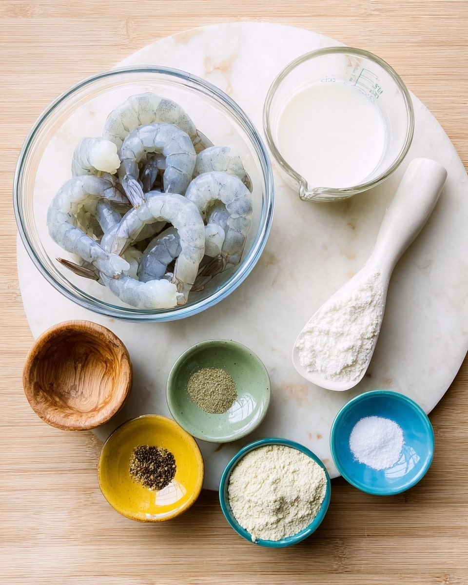 Five small tortillas lay flat on a white plate with a white marbled surface underneath. Each tortilla has a layer of shredded bright purple cabbage on the bottom, topped with several pieces of cooked orange shrimp. Over the shrimp, there is a drizzle of pink creamy sauce. Small bits of red diced tomatoes and green chopped herbs are sprinkled evenly on top and around the plate for color. The tortillas have some brown char marks giving a light toasted texture. Fresh green herbs also rest on the plate edge, adding freshness. Photo taken with an iphone --ar 4:5 --v 7