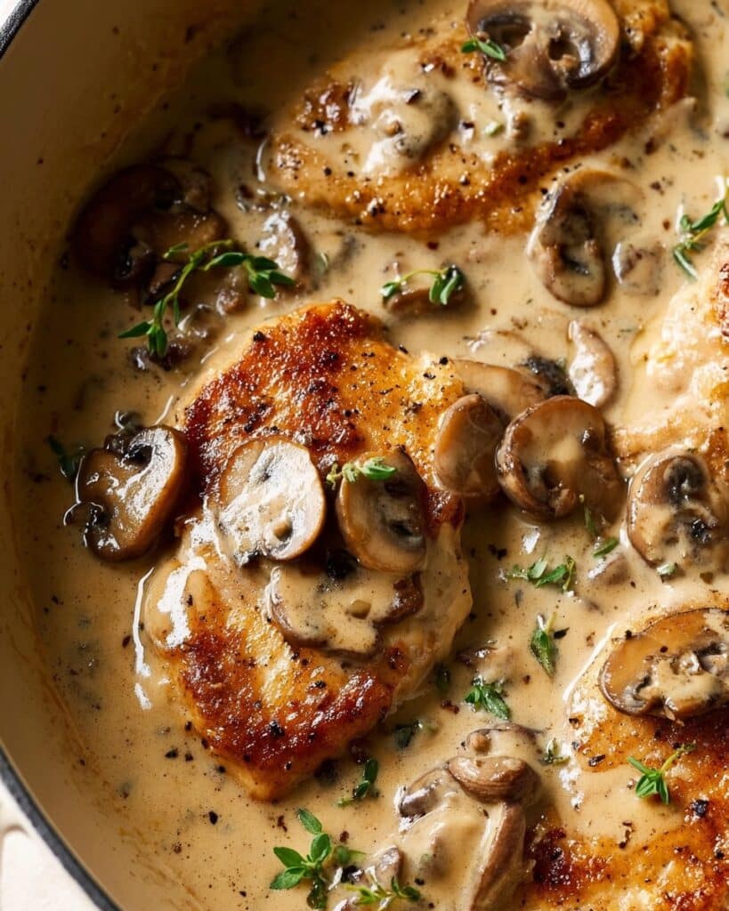 Creamy Mushroom Chicken Recipe