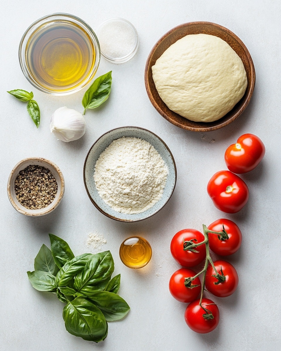 The image shows a baked calzone placed on a sheet of parchment paper on a metal tray. The calzone is a golden-brown semi-circle with a slightly puffy texture and sprinkled with dried herbs and grated cheese on top, giving it a speckled look of green and light brown. To the left, part of another similar calzone is visible. In the background, there is a small glass bowl filled with red marinara sauce that has a smooth texture. Small green herb leaves are scattered around the tray. The surface beneath the tray is a white marbled texture. photo taken with an iphone --ar 4:5 --v 7