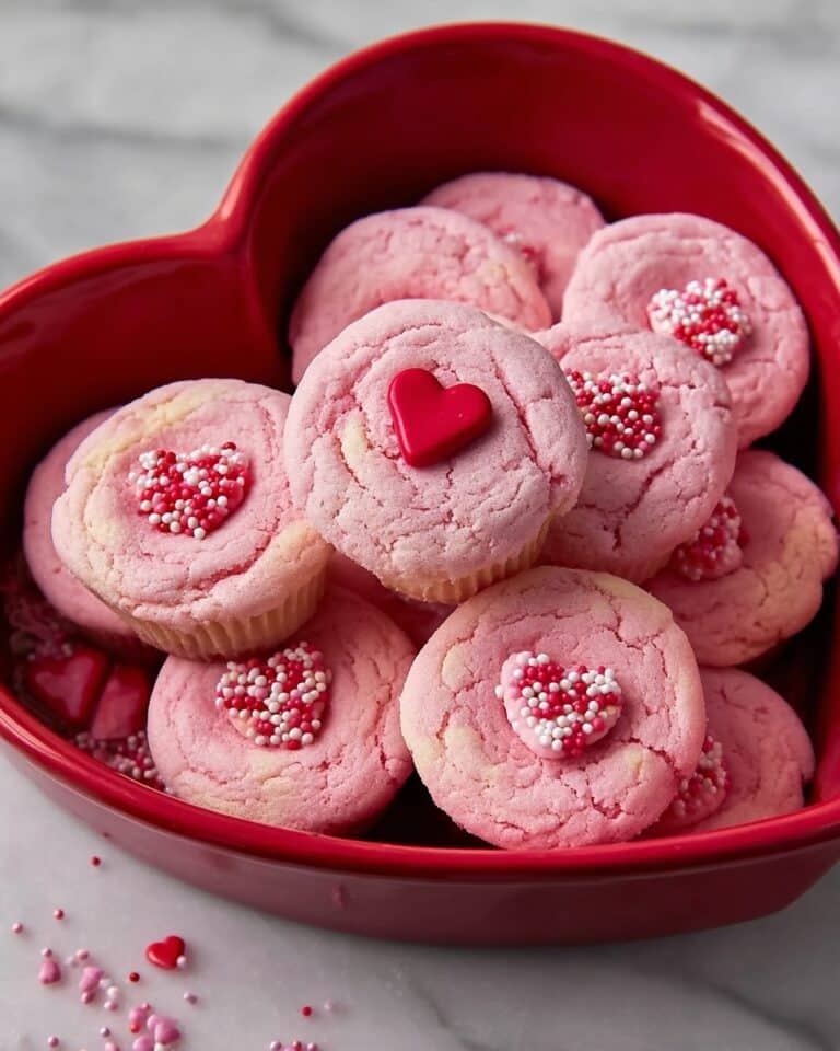 Valentine’s Day Cookie Cups with Hershey’s Hugs Recipe