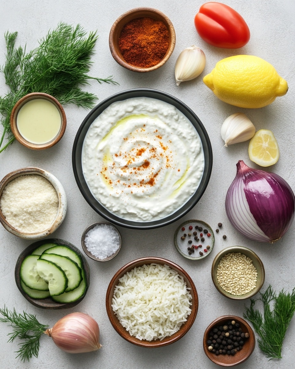 Two pita wraps partially covered with shiny silver foil sit on a round white plate with brown edges, placed on a white marbled surface. Each pita is filled with golden-brown cooked chicken pieces, thin slices of purple onion, bright red tomato slices, and fresh green chopped parsley, all drizzled with creamy white sauce that slightly spills onto the plate. Around the plate are vibrant red cherry tomatoes and sprigs of fresh green parsley, adding color contrast to the scene. photo taken with an iphone --ar 4:5 --v 7