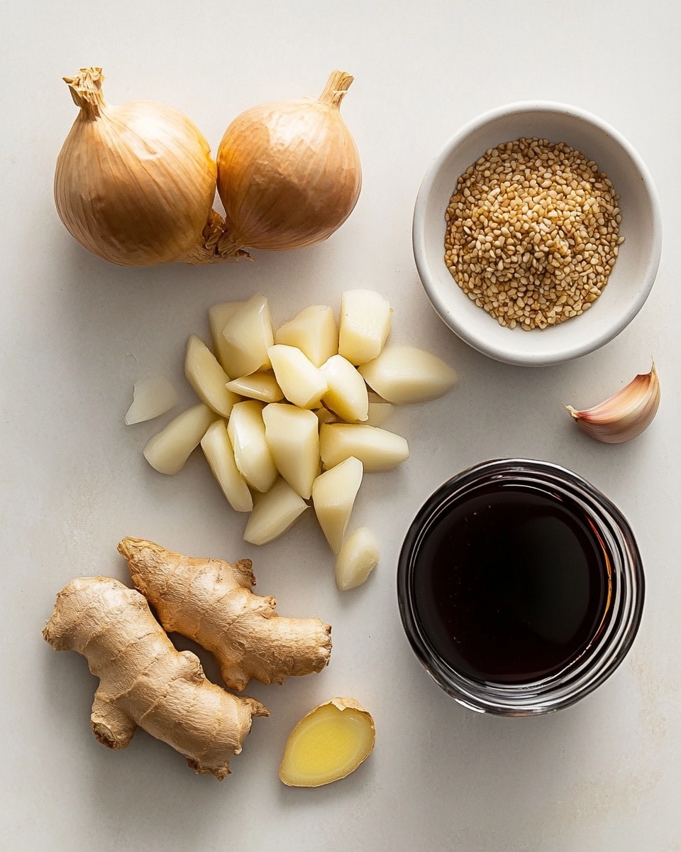 A white bowl filled with a base layer of plain white rice, topped with several pieces of glazed chicken that have a shiny, dark brown sauce coating them. The sauce is being poured from a small clear glass held by a woman's hand above the chicken. The chicken pieces are garnished with small green chopped herbs scattered on top. The background has a soft focus with a white marbled texture surface partially visible. Photo taken with an iphone --ar 4:5 --v 7