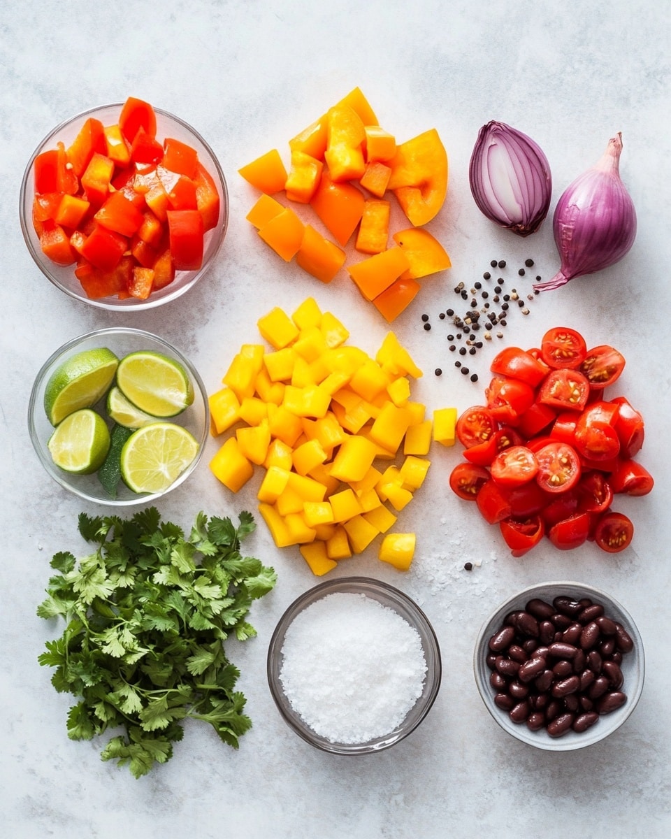 The image shows a stack of four wrapped burritos on a round white plate, the burritos are light beige with small brown spots and each burrito is folded tightly with the ends tucked in; small green cilantro leaves are scattered on top. Near the plate, there is a half lime wedge with yellow-green color at the back left and two whole limes with rough green skin placed on the right side; a bunch of fresh green cilantro is arranged on a small dish at the bottom right. In the background, there is a round white bowl holding a thick orange sauce with a spoon resting inside, and behind it, a stainless steel pan with a brown meat mixture. In the bottom left corner, a parchment-lined tray holds pieces of roasted potatoes with a reddish tint mixed with small bits of red vegetables. The scene is set on a white marbled surface, photo taken with an iphone --ar 4:5 --v 7