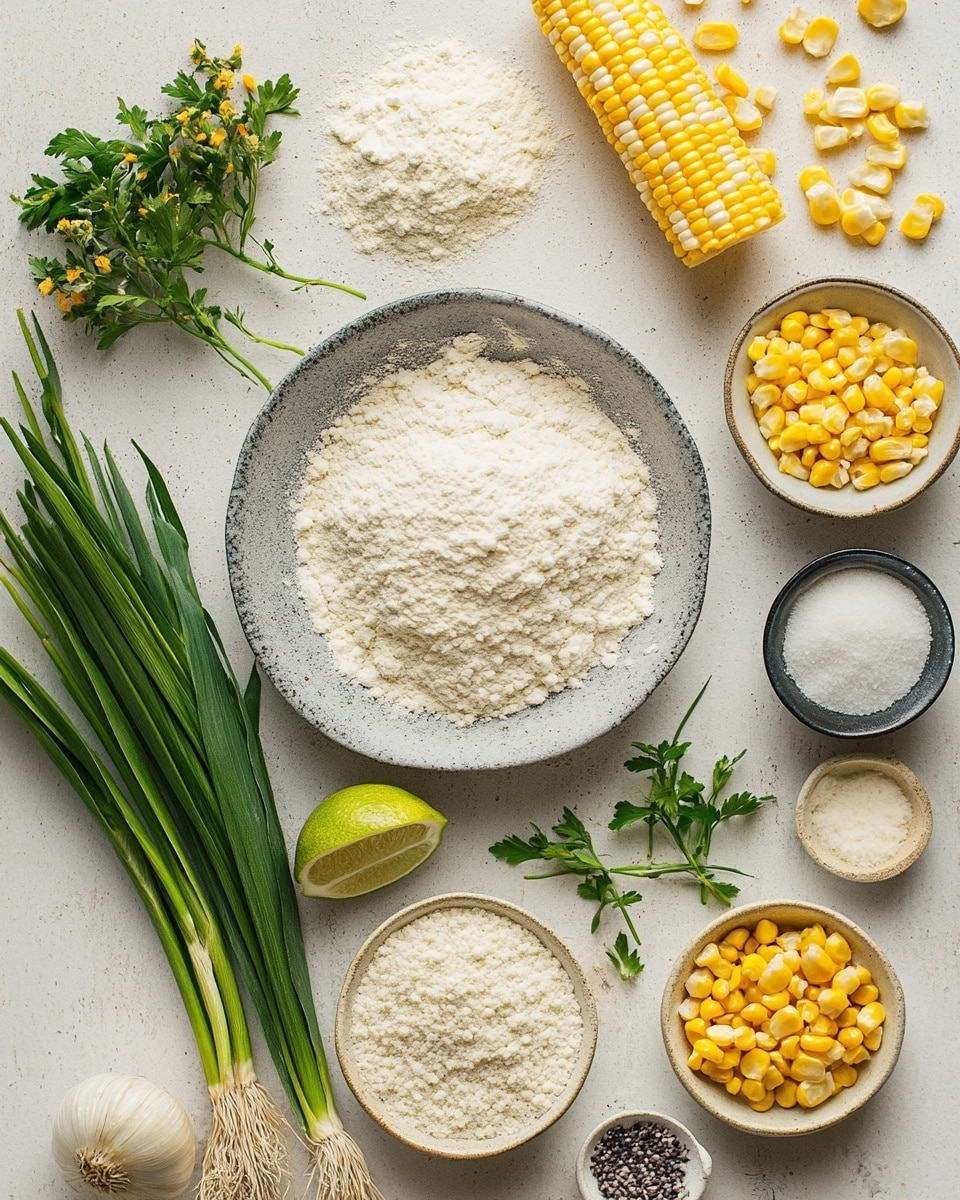 The image shows two tall sandwiches placed on white plates on a white marbled surface. Each sandwich has a soft, light brown bun with black sesame seeds on top, secured with a colored toothpick. Starting from the bottom, the first layer is a soft white bun, followed by a layer of bright green leafy lettuce. Above the lettuce, there is a thick, crispy patty made with corn and other mixed vegetables, appearing golden yellow and slightly browned. The patty is topped with a spread of white creamy sauce, and some red sauce adding a splash of color. The top bun completes the sandwich, with a slight shiny texture. In the background, a jar of red sauce and two blue-tinted glasses can be seen blurred out. Photo taken with an iphone --ar 4:5 --v 7