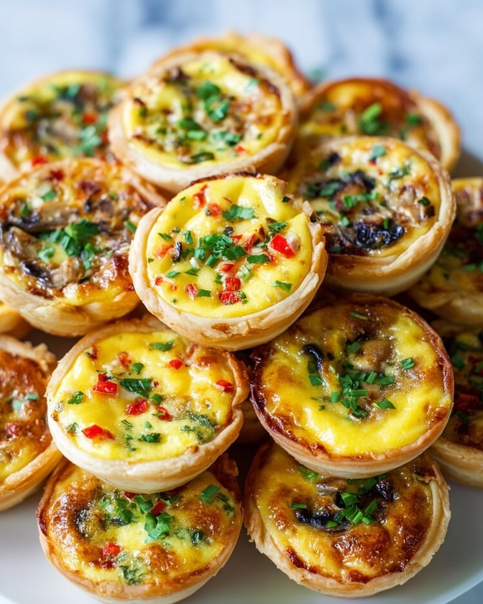 Mini Quiche Bites with Cheddar and Assorted Add-ins Recipe