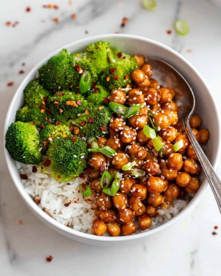 Vegan Sticky Sesame Chickpeas Recipe
