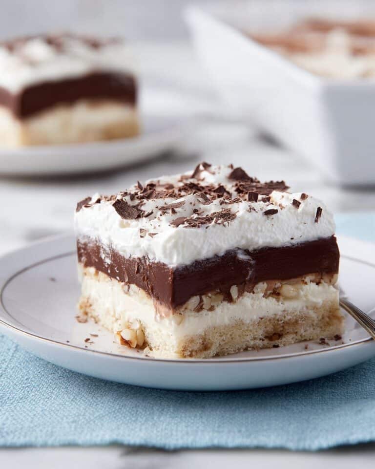 Chocolate Delight: Creamy Pecan Layered Dessert Recipe