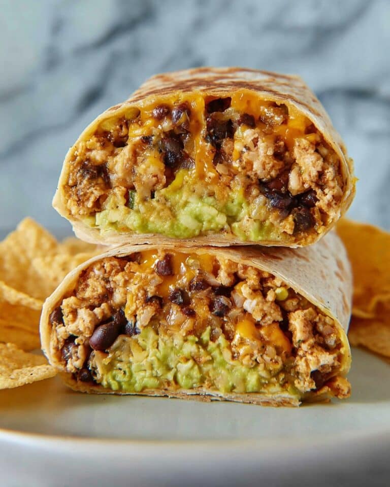 Cheesy Ground Chicken and Rice Burritos Recipe