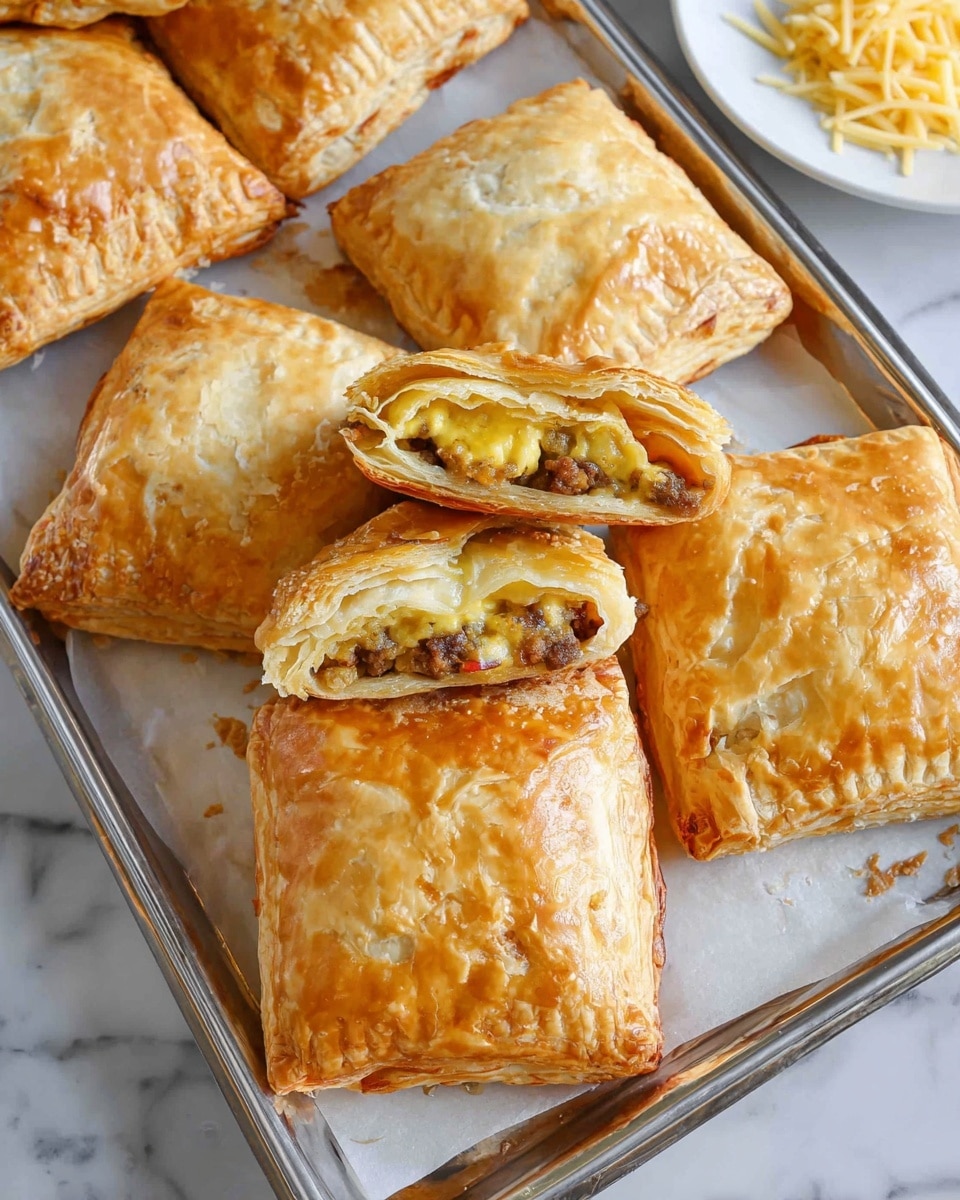 Breakfast Bacon, Sausage, and Egg Puff Pastry Hot Pockets Recipe