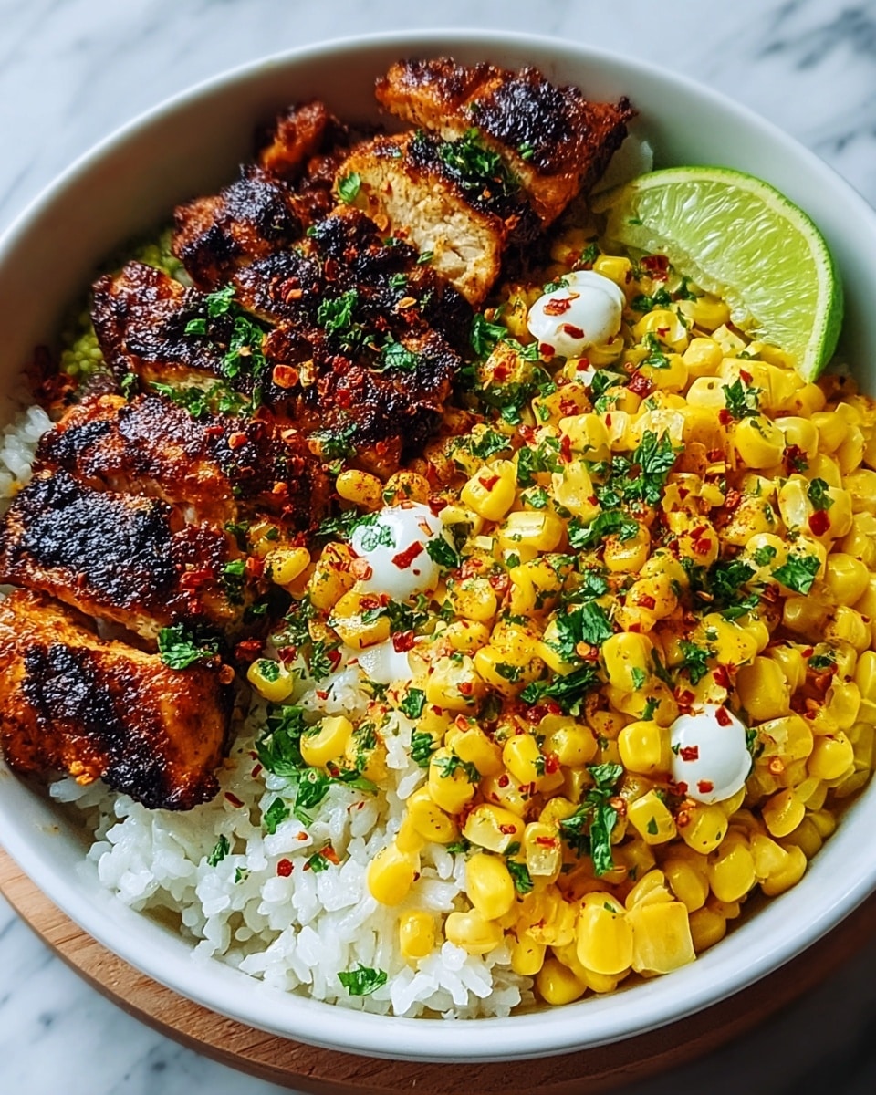 Street Corn Chicken Rice Bowl Recipe