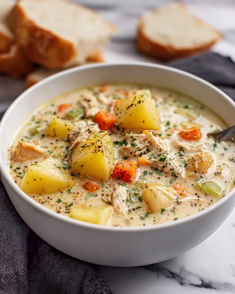 Slow Cooker Garlic Parmesan Chicken Stew Recipe