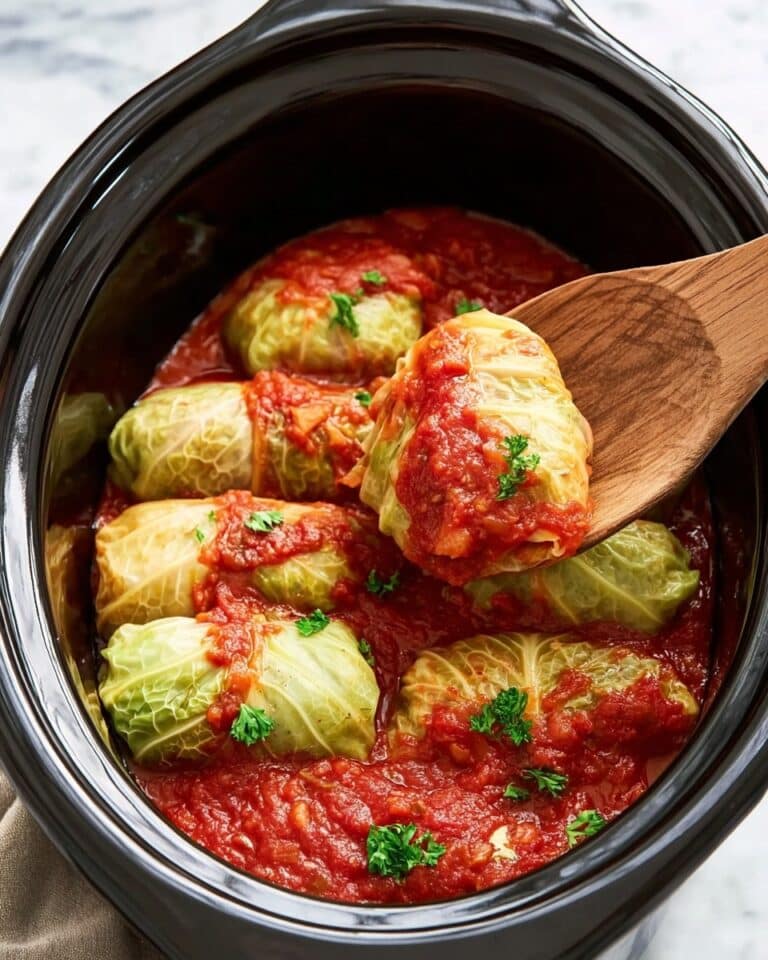 Slow Cooker Cabbage Rolls with Pork Recipe