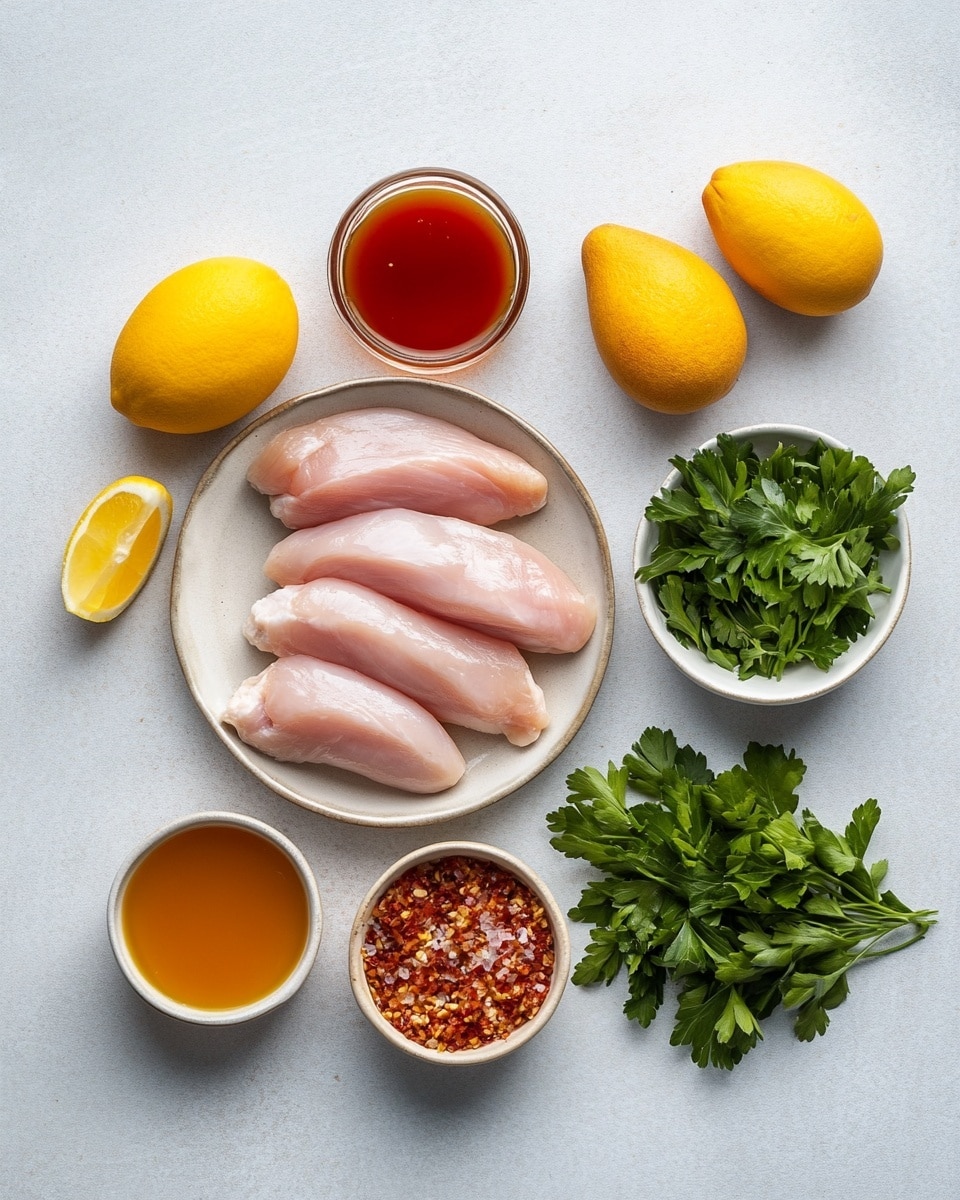 The dish is served on a white plate with a speckled rim and is arranged in three sections. On the left side, there is a layer of light brown cooked rice with visible almond slices mixed in, showing a soft, grainy texture. In the middle, a small pile of bright green, shiny cooked green beans with a slight gloss suggests they are lightly seasoned or sautéed. On the right, there is a sliced piece of meat covered with a thick, shiny reddish-orange sauce, garnished with finely chopped green herbs, adding a fresh color contrast. The plate sits on a white marbled surface, with a beige cloth and two forks visible at the top right corner. Photo taken with an iphone --ar 4:5 --v 7