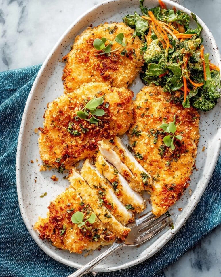 Baked Ranch Chicken with Parmesan and Panko Recipe