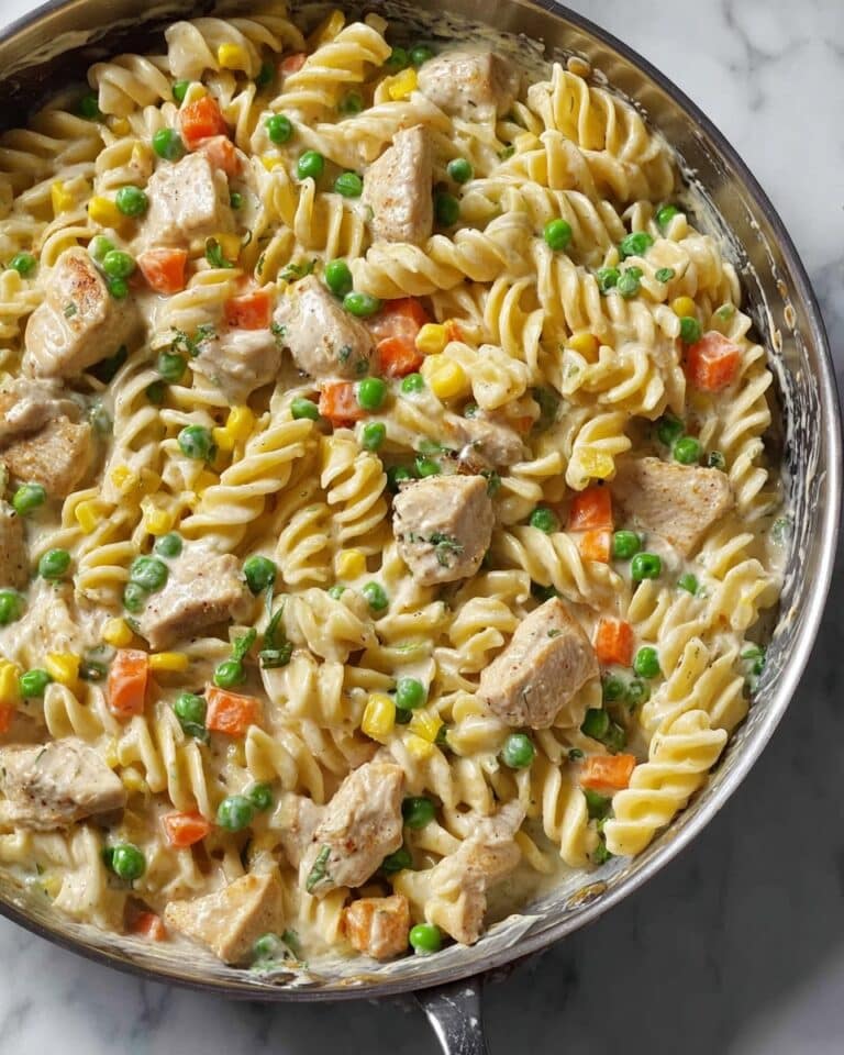 Quick Chicken Pot Pie Pasta Recipe