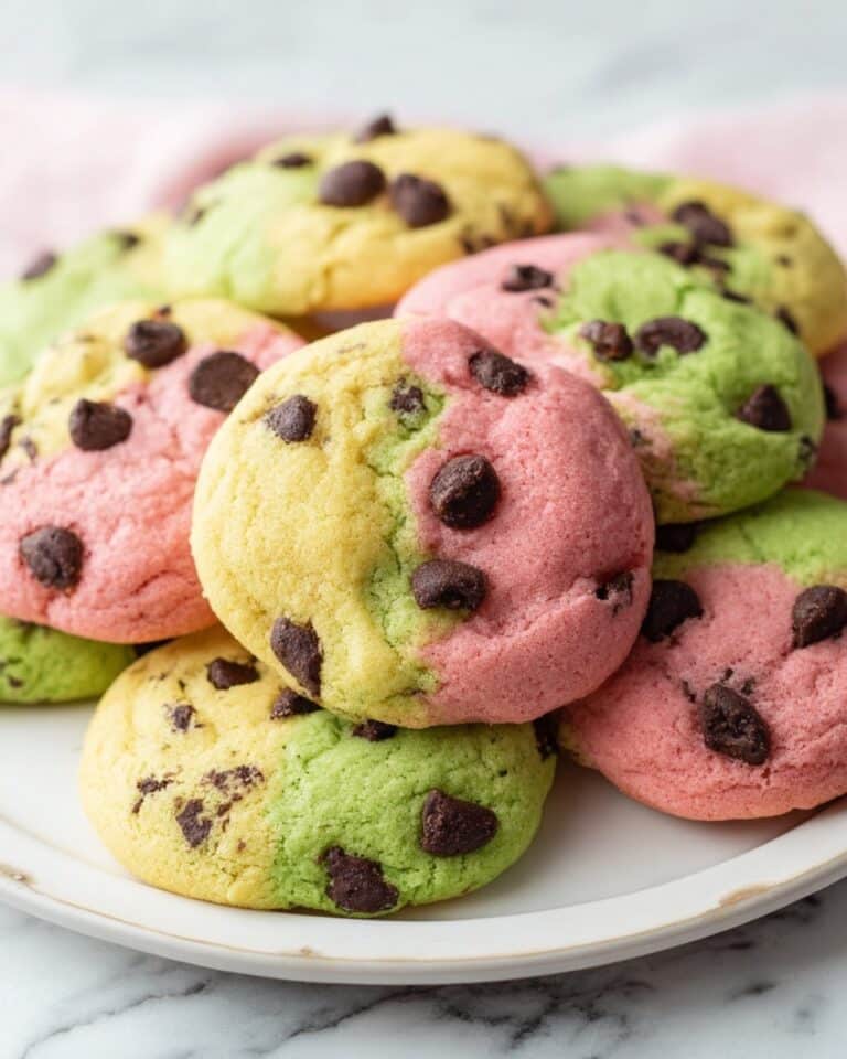 Spring Marble Chocolate Chip Cookies Recipe