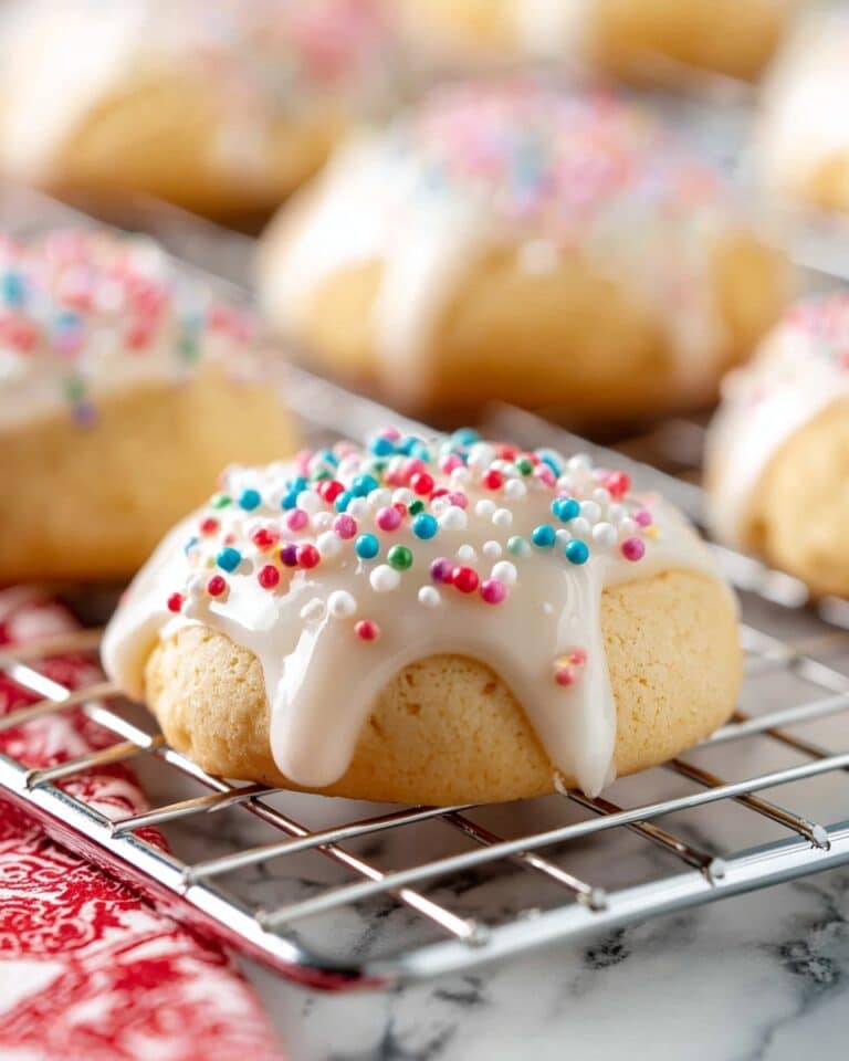 Uncinetti: Italian Easter Cookies with Glaze and Sprinkles Recipe