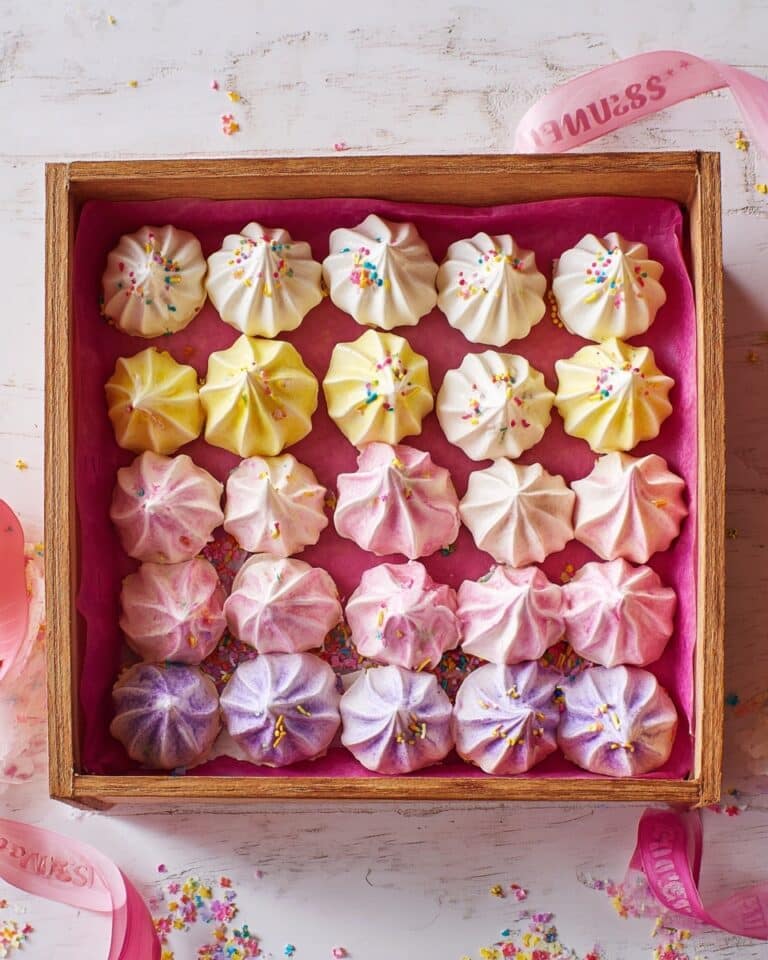 Spring Pastel Meringue Cookies Recipe