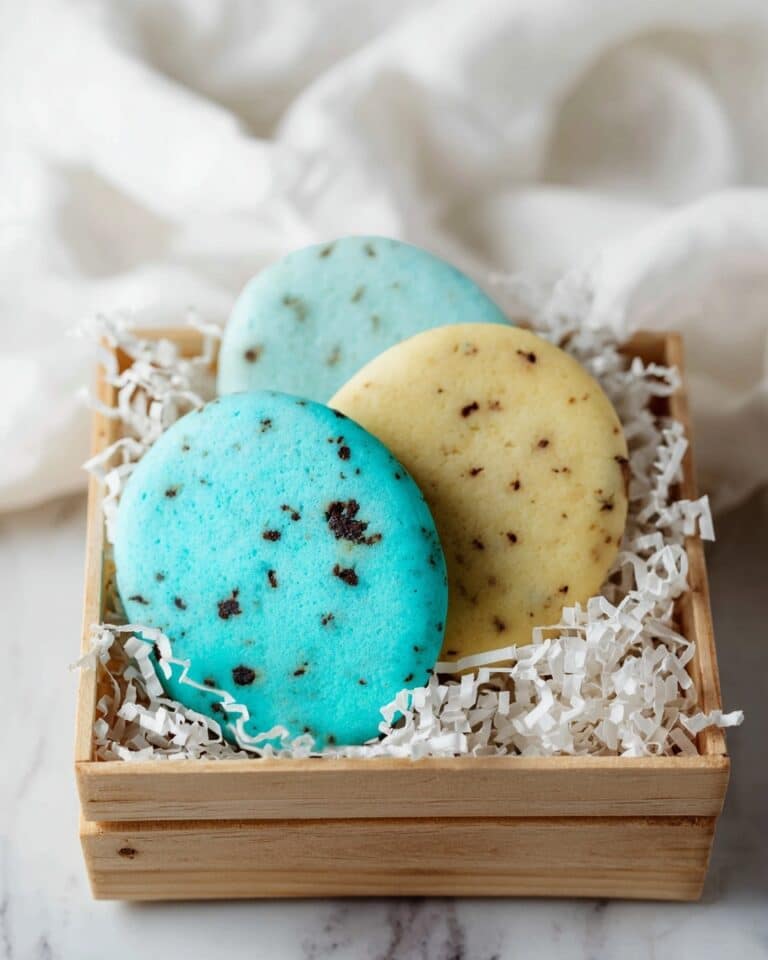 Speckled Egg Cookies with Royal Icing and Cocoa Powder Speckles Recipe