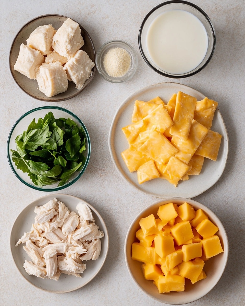 A close-up view shows a golden-brown baked pastry being lifted by a metal fork, with small green herb pieces sprinkled on top. The pastry has a crispy, flaky texture with a slightly shiny surface, hinting at a creamy filling inside. In the background, more pastries are visible in a white baking dish filled with a creamy sauce that has a smooth texture. The entire scene is set on a white marbled surface. photo taken with an iphone --ar 4:5 --v 7