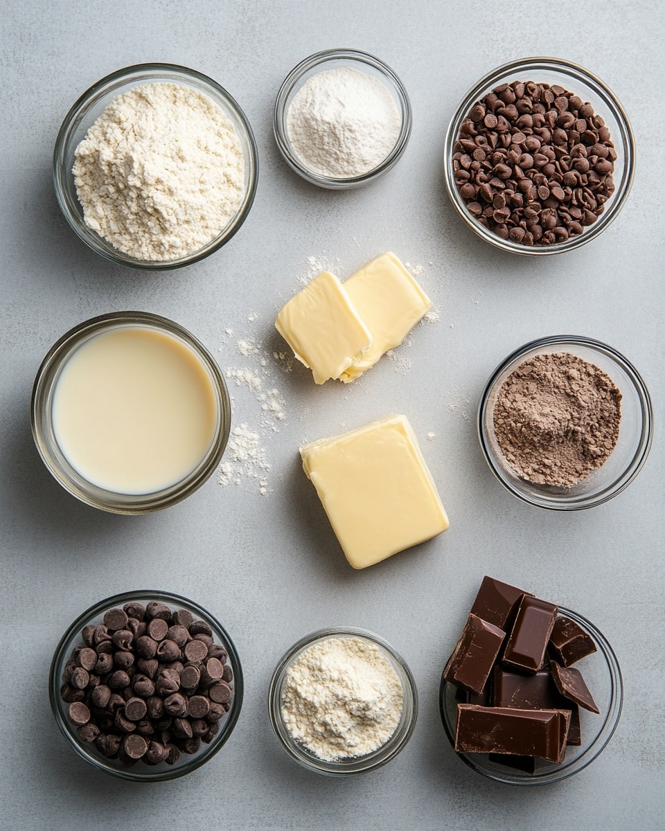 A basket lined with beige cloth holds six round, golden brown buns with shiny, smooth tops speckled with small dark chocolate chips, one bun is torn open revealing a soft, light, fluffy inside studded with chocolate chips; the basket rests on a rustic wooden board with a small white bowl filled with chocolate chips nearby, all on a white marbled surface scattered faintly with flour, photo taken with an iphone --ar 4:5 --v 7
