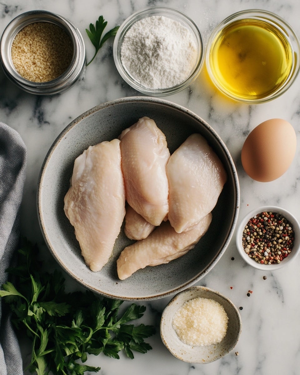 A white round bowl filled with crispy golden-brown fried pieces, each piece irregularly shaped and coated in a crunchy texture. The fried pieces are topped with small white sesame seeds and thin slices of bright green scallions. The bowl sits on a light beige cloth napkin placed on a round woven basket tray, all set on a white marbled surface. Two small silver forks rest beside the bowl near the edge of the tray. The scene is brightly lit, highlighting the warm tones of the fried pieces and the fresh green scallions. photo taken with an iphone --ar 4:5 --v 7
