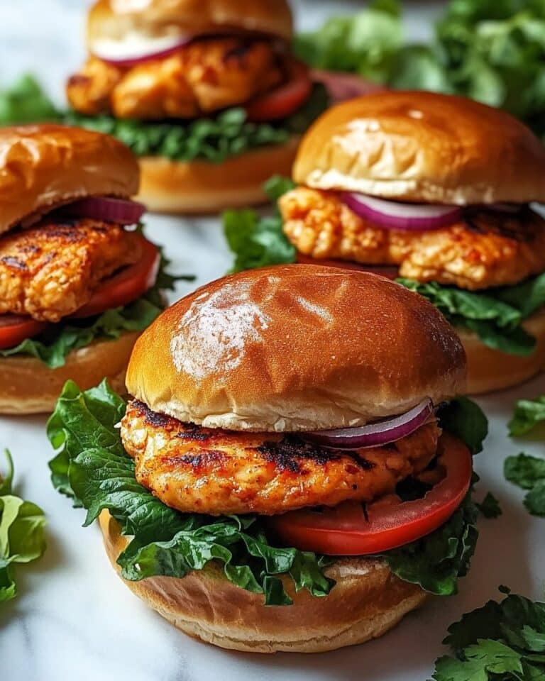 Cheddar Ranch Chicken Burgers Recipe