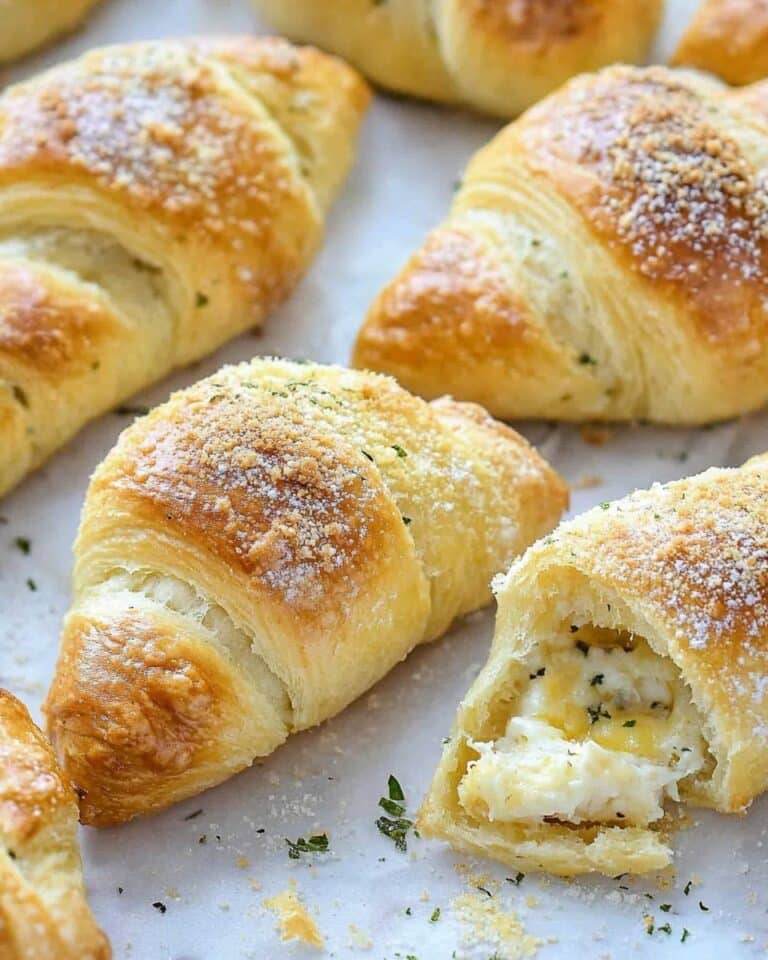 Chicken Crescent Rolls with Cheddar and Cream of Mushroom Soup Recipe