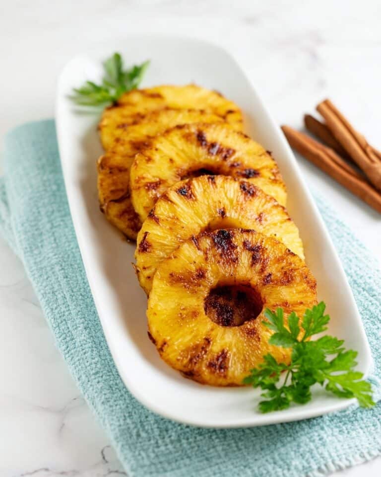 Air Fryer Pineapple Chunks with Cinnamon and Honey Recipe