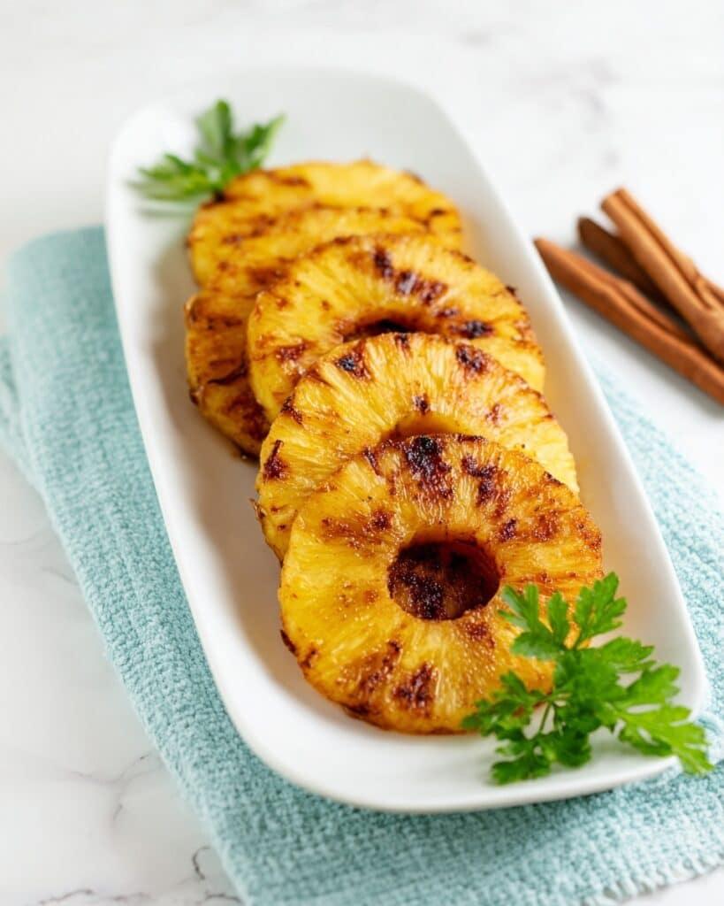 Air Fryer Pineapple Chunks with Cinnamon and Honey Recipe