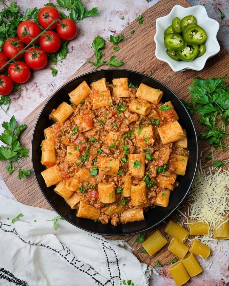 Creamy Rotel Pasta with Ground Beef Recipe