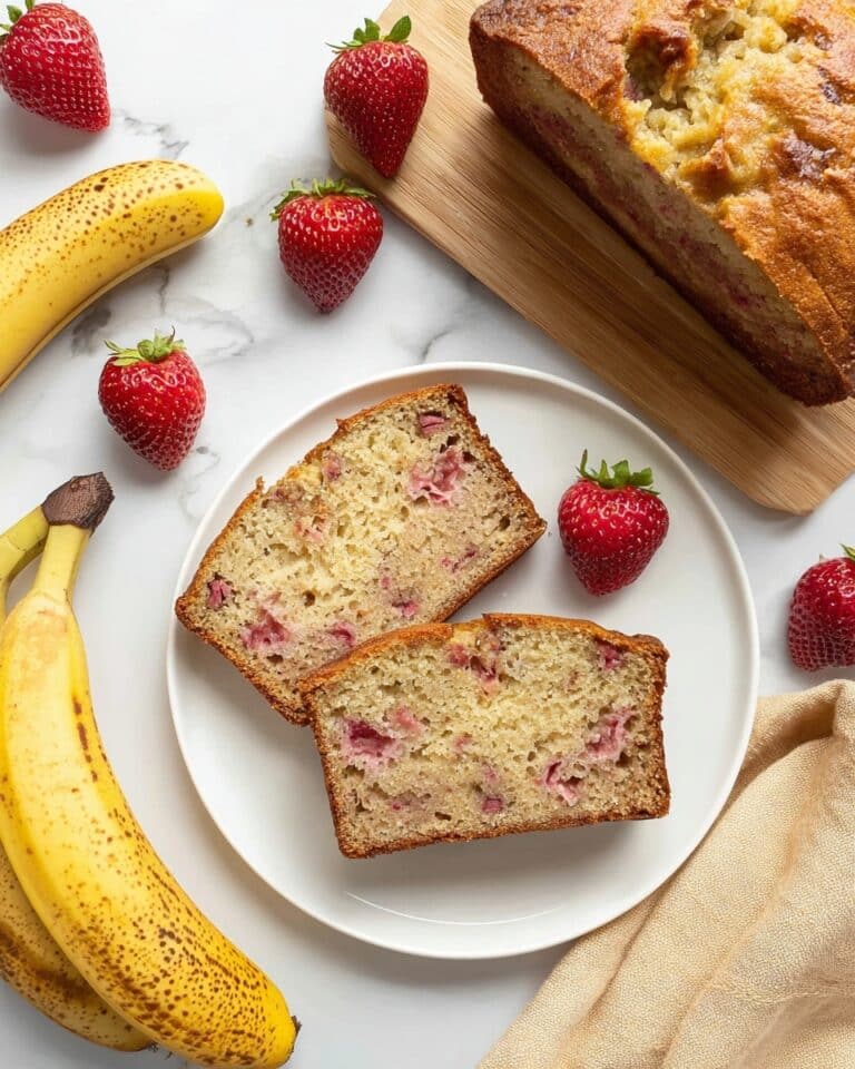 Strawberry Banana Bread Recipe