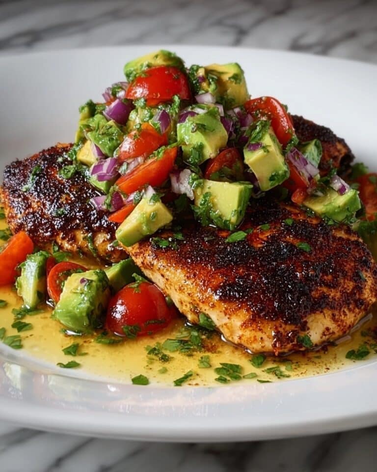 Fiesta Lime Chicken with Avocado Salsa Recipe