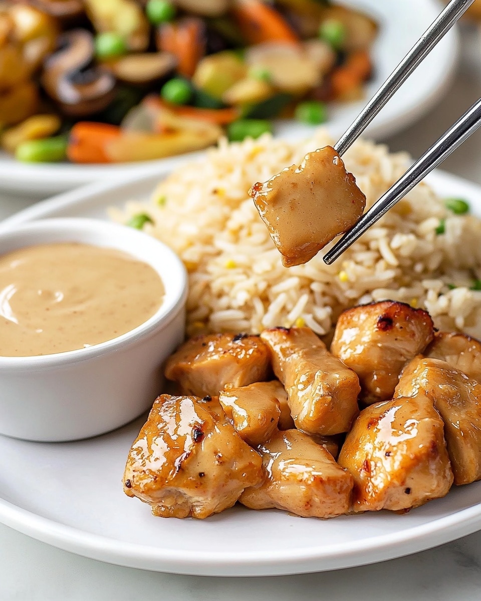 Hibachi Chicken with Fried Rice and Vegetables Recipe