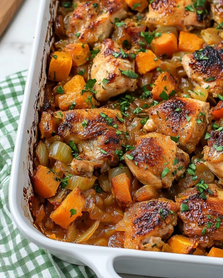 Chicken, Leek and Butternut Squash Bake Recipe
