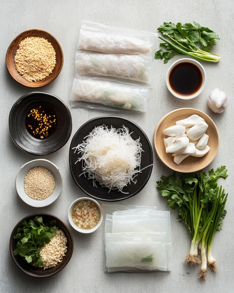Four pan-fried dumplings are lined up on a white plate placed on a white marbled surface. Each dumpling has a golden-brown top layer with small green bits, likely chopped scallions, and a translucent, crisp-edged bottom layer wrapping the filling. A pair of wooden chopsticks held by a woman's hand is picking up the closest dumpling. Scattered green scallion pieces are around the plate, and blurred white sauce bowls are seen in the background. The overall scene is warm and inviting with a soft, neutral background. photo taken with an iphone --ar 4:5 --v 7