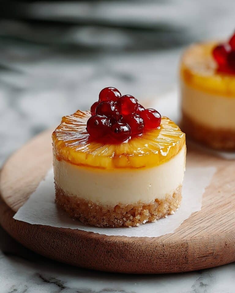 Miniature Pineapple Upside-Down Cheesecakes Recipe