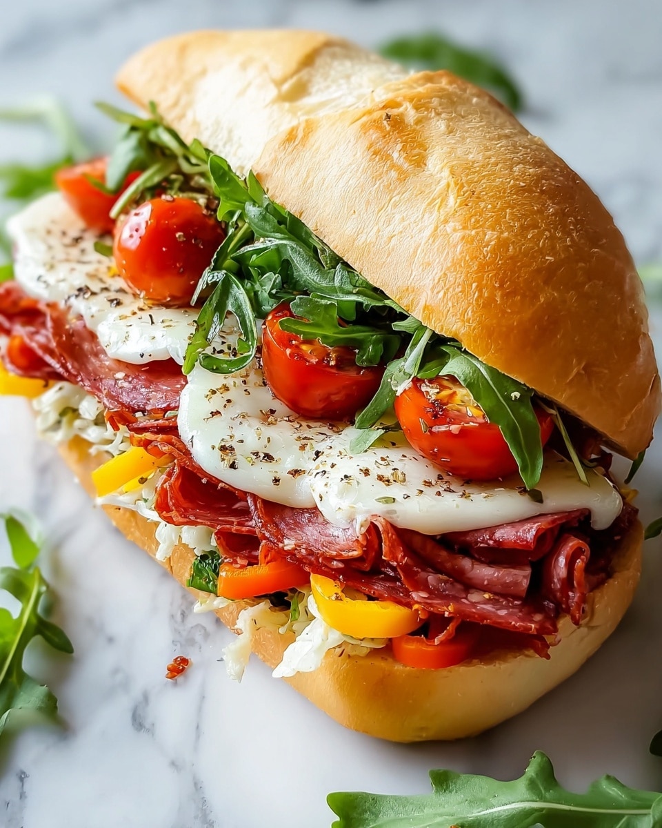 Baked Italian Grinder Sandwiches Recipe