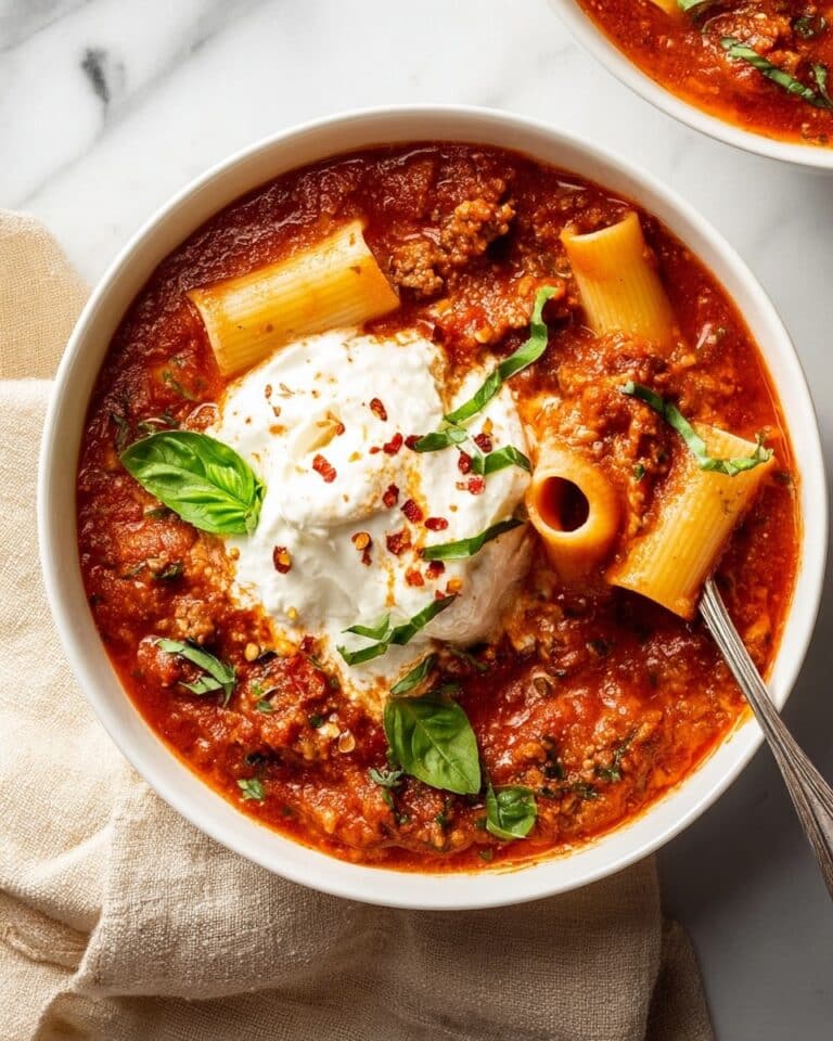 Slow Cooker Lasagna Soup Recipe