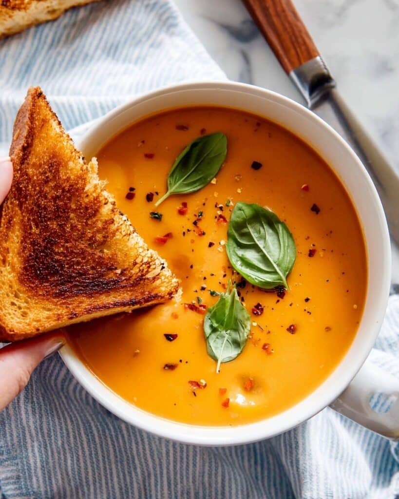 Middle-of-Winter Creamy Tomato Soup (Canned Tomatoes) Recipe