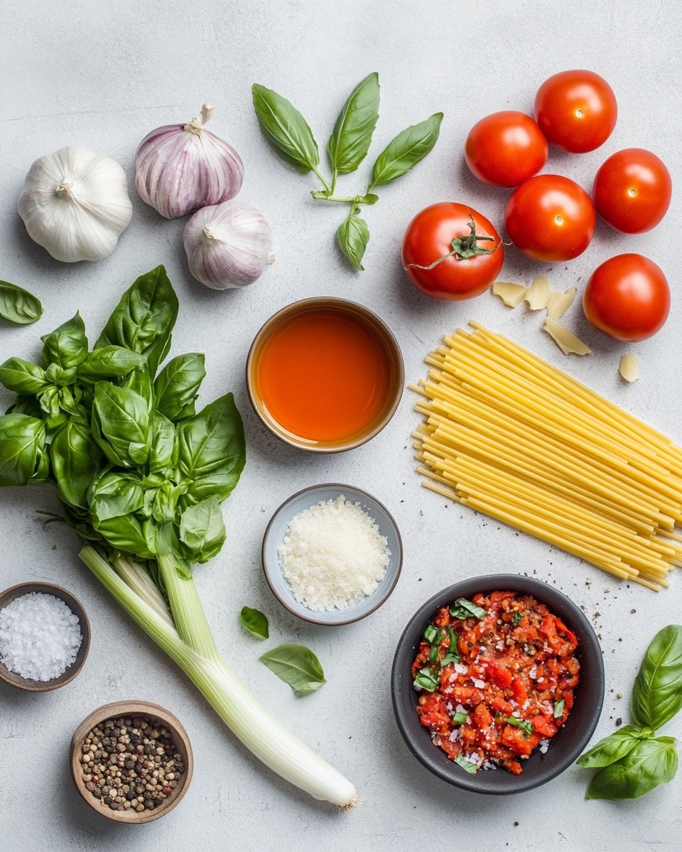 A white plate holds a round pile of spaghetti with chunky red tomato sauce mixed with ground meat, giving a textured look. The pasta strands are smooth and thick, twisting around each other, mostly yellow and glossy from the sauce. Small bits of bright green herbs are scattered lightly on and around the spaghetti. White shredded cheese sprinkles cover the top and edges of the pasta. The plate rests on a white marbled surface, and there is a golden fork placed near the plate edge on the right side. photo taken with an iphone --ar 4:5 --v 7
