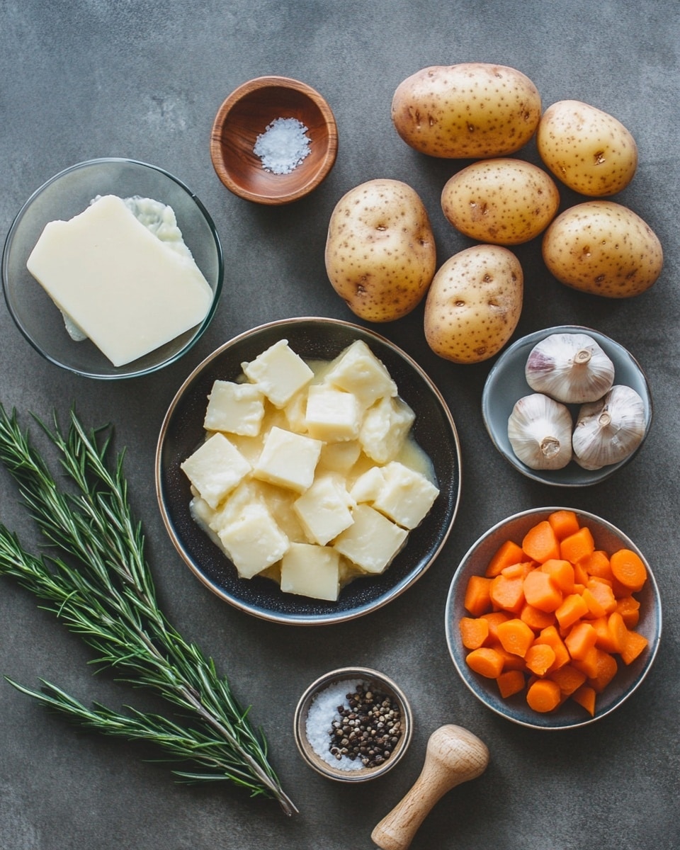 A white rectangular dish holds a baked lasagna with a golden brown, slightly crispy top layer of melted cheese. The edges show some browning and bubbling where sauce has overflowed. The lasagna appears to have multiple layers underneath the cheese, suggested by the slight ridges and indentations on top. The dish sits on a wooden board with a brown cloth underneath, and near it is a metal serving spatula with a rustic tag that reads 