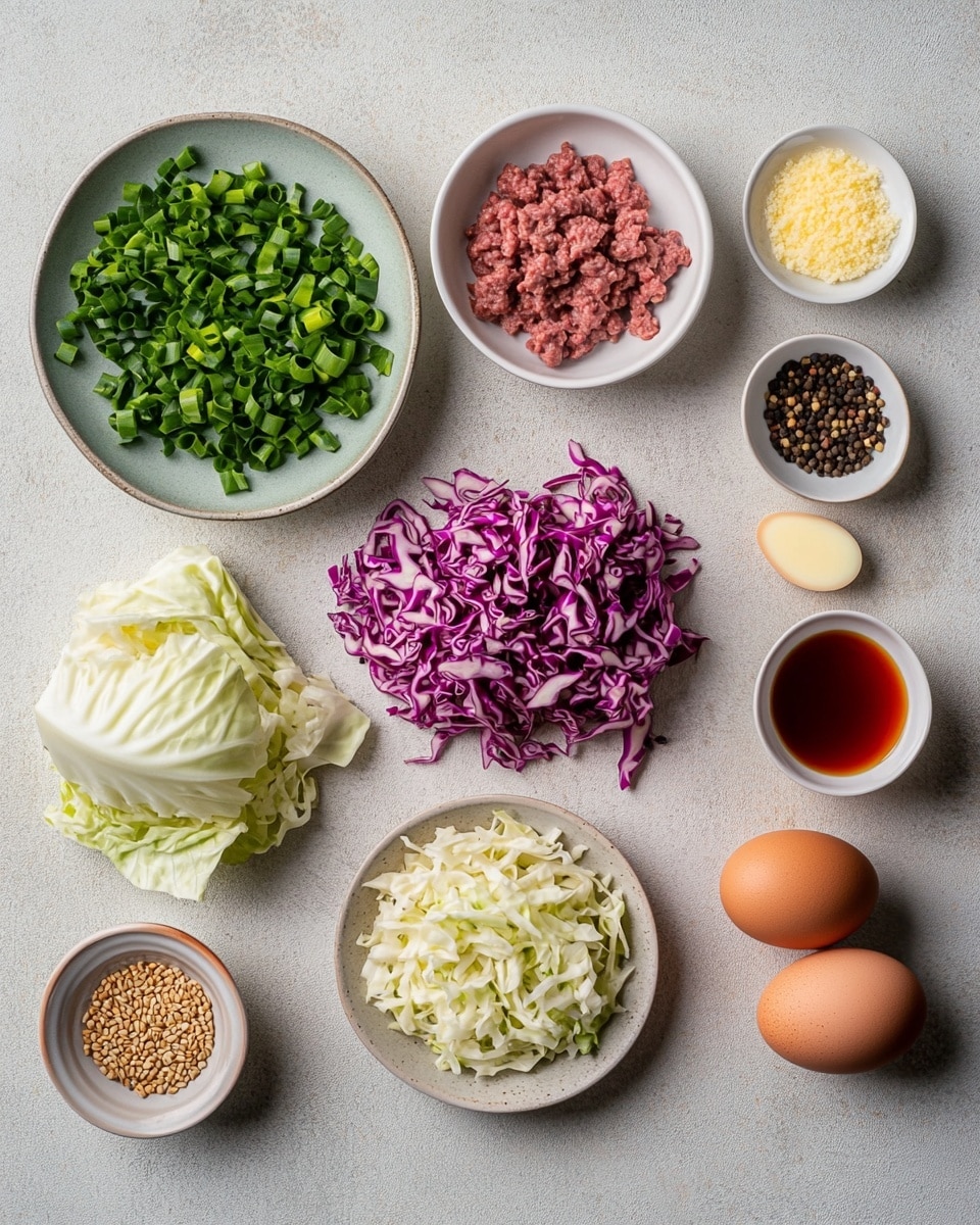 A white speckled bowl is filled with a mix of cooked ground meat, shredded orange carrots, and light yellow cabbage pieces, all combined evenly. The top layer is sprinkled with small white sesame seeds and finely chopped green onions that add fresh green color. The bowl sits on a white marbled surface, with some green onion bits scattered around. In the background, there is a clear glass of water and a lemon wedge out of focus. photo taken with an iphone --ar 4:5 --v 7