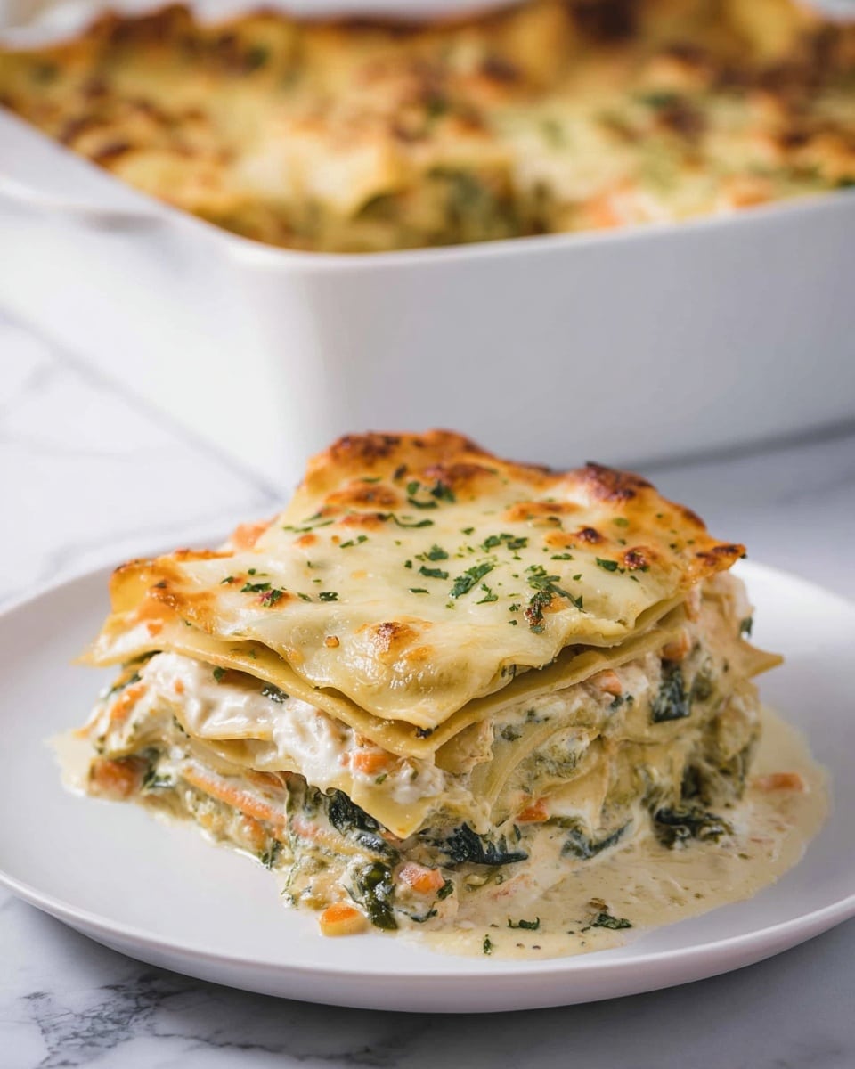 Loaded Veggie White Lasagna Recipe